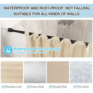 ARODDY Tringles à rideaux en fer noir ajustables colorées <span class=keywords><strong>de</strong></span> 102 à 138 pouces <span class=keywords><strong>Barre</strong></span> <span class=keywords><strong>de</strong></span> rideaux bon marché pour fenêtres - Product Image 3