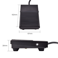 Interrupteur à pédale électronique YIDI TFS-1 étanche 12V 220V CE pour câble de 10m, 1NO 1NC, momentané, SPDT, antidérapant, interrupteur à pédale d'alimentation