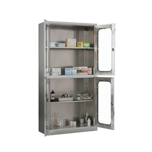 <span class=keywords><strong>Armoire</strong></span> à <span class=keywords><strong>pharmacie</strong></span> en métal pour bureau, <span class=keywords><strong>armoire</strong></span> de <span class=keywords><strong>cuisine</strong></span> en acier inoxydable, facile à nettoyer, multifonctionnelle avec serrure à clé pour usage commercial - Product Image 3