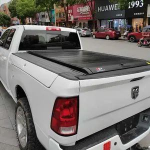 Roller Lid ODM / OEM Retractable Hard Pickup Tonneau Bed Cover Roller Lid For Dodge RAM 1500 Black 4X4 Pickup Truck Cars Autos Hard Type