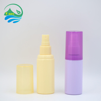 Flacon pulvérisateur de voyage mini 60 ml en PET mat, rechargeable, pour cosmétiques, soins de la peau, toner, sérigraphie givrée, vente en gros