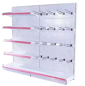 Système de gondoles de présentation de vêtements en acrylique de qualité commerciale, robuste, avec étagères réglables pour les supermarchés et les magasins de détail - Product Image 5