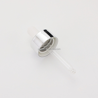 Offres Spéciales brillant or argent lisse verre pipette aluminium compte-gouttes fournisseur pour sérum huile essentielle soins de la peau