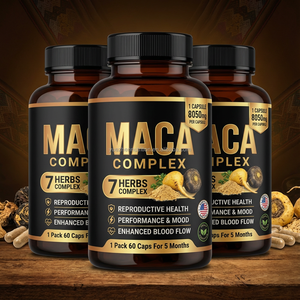 Natuurlijke Maca <span class=keywords><strong>Plus</strong></span> <span class=keywords><strong>Capsules</strong></span> Voor Mannen Vullen Krachtige Energiepillen Aan Vitaminen Voor Volwassenen Niet Voor Pasgeborenen Of Zwangere Vrouwen - Product Image 1