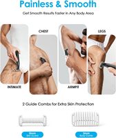 Kit de peignes de coupe avec support de rasoir pour OBlade, peigne corporel 0/3 mm + peignes bidirectionnels 1/2/3/5 mm