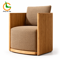 Canapé d'extérieur moderne en teck avec coussins en corde synthétique et acrylique pour jardin, salle à manger, hôtels, cuisine, ferme, appartement, salon