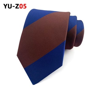 Cravate à rayures <span class=keywords><strong>Repp</strong></span> en stock prêt | Cravates à col Jacquard en polyester avec logo personnalisé pour hommes | Fête de mariage d'affaires uniforme scolaire - Product Image 5