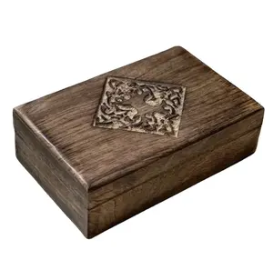 Vintage Luxus lebende dekorative multifunktion ale Organizer zeigt Lagerung mit Klappdeckel Andenken heiß verkaufen Holz Stash Box