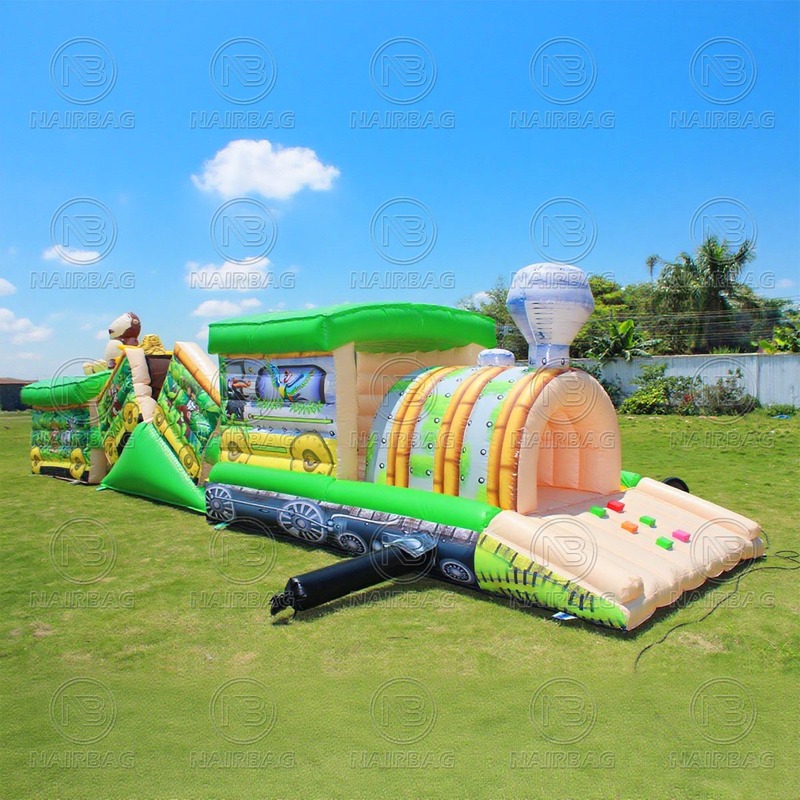 Bouncy Castle Obstacle Course Inflatable Tunnel