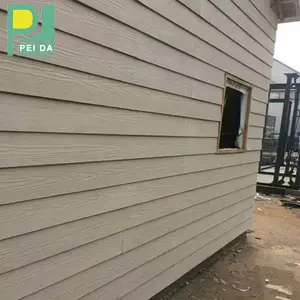 7.5mm Wooden Grain Exterior Cement Siding Low Price