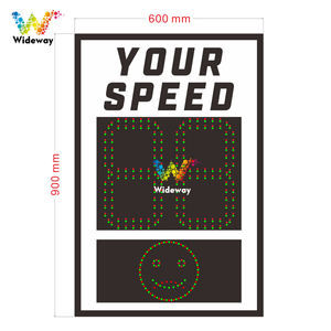 12ปีโรงงานความปลอดภัยการจราจร2หลักจอแสดงผลพลังงานแสงอาทิตย์หรือไฟฟ้า LED รถเรดาร์ความเร็วจำกัดป้าย - Product Image 3