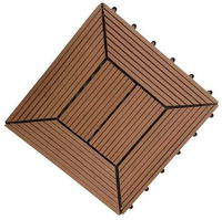 Dalles de terrasse en WPC rainurées antidérapantes modernes, faciles à installer, à emboîter soi-même, pour extérieur, imperméables et écologiques