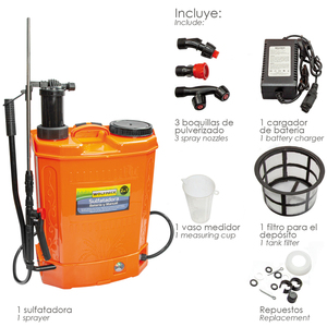 Dual-Use Battery-<b>Powered</b> Electric <b>Sprayer</b> (Battery or Manual Operation), 12V/8 Amp Rechargeable Battery - Product Image 2