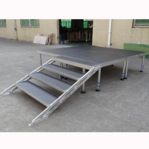 Scène de mariage portable en aluminium pour l'extérieur, avec surface antidérapante, sans électricité, facile à assembler - Product Image 2