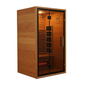 Tam spektrum kızılötesi <span class=keywords><strong>Sauna</strong></span> 1 kişi <span class=keywords><strong>Mini</strong></span> kızılötesi iç mekan <span class=keywords><strong>Sauna</strong></span> odası - Product Image 2