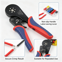 Kit d'outils de sertissage HSC12 16-6, ensemble de 1200 cosses de câblage, connecteurs électriques multi-tailles pour fils de 0,08 à 6 mm²