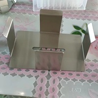 Soporte de tubos de ensayo personalizado de laboratorio, agitador de contenedores, abrazadera de matraz de acero inoxidable para placa de 96 pocillos