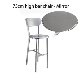 เฟอร์นิเจอร์บาร์สไตล์อินดัสเทรียล เก้าอี้สแตนเลสสำหรับครัว เก้าอี้สูง - Product Image 3