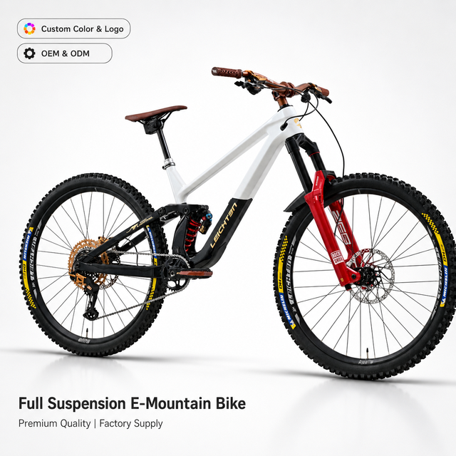 Professional Full Shock Downhill Carbon Fiber Mountain Bicycle Rockshox Fork DH Tire TRP Hydraulic Brake Off Road
