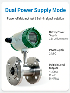 ステンレス鋼タービン油流量計 LCDディスプレイ <span class=keywords><strong>MODBUS</strong></span> RTU通信 カスタマイズ可能 OEM対応 水・液体測定 - Product Image 1
