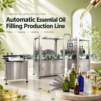 Ligne de remplissage et de bouchage automatique 10ml 30ml 120ml pour alcool, parfum, nettoyant, liquide, huile essentielle, huile capillaire