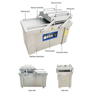 ORME <span class=keywords><strong>Industrial</strong></span> Grande Horizontal Hongo Doble <span class=keywords><strong>Campana</strong></span> Fideos Codorniz Huevo Máquina de Envasado al Vacío para Alimentos - Product Image 4