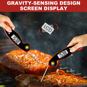 Thermomètre à viande à <span class=keywords><strong>lecture</strong></span> instantanée <span class=keywords><strong>Alpha</strong></span> Digital Gadgets de cuisine ménagers essentiels pour la cuisson au barbecue en plastique durable - Product Image 4