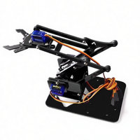 Kit de bras robotique en acrylique programmable pour Arduino STEM Robotics DIY avec points de montage de servo
