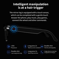 SENBONO E13 Lunettes Intelligentes d'Extérieur pour le Sport, Appel Mains Libres, Casque Audio, Lunettes Anti-Lumière Bleue, Lunettes de Soleil Vocales Bluetooth Sans Fil