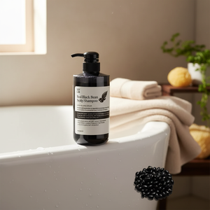 [SOY LAB] Shampooing Soin du Cuir Chevelu aux Haricots Noirs 500ml Nourrissant & Contrôle du Sébum pour Cuir Chevelu Gras Texture des Cheveux Lisse & Sensation Fraîche - Product Image 3
