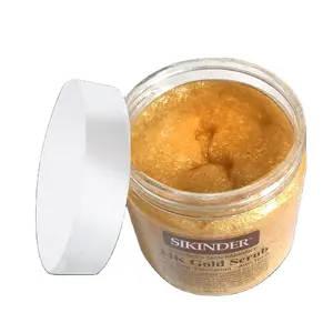 Professionele Lichaamsverzorging Biologische Suiker 24K Gold Exfoliating Scrub Voor Vrouwen Biologische Honing