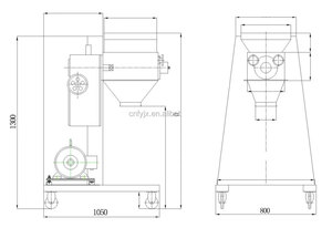 Nhựa tự động/lắc lư/pendular granulator YK-100 Đôi Xi lanh Swing máy - Product Image 3