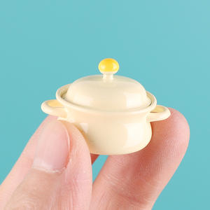 Maison de poupée miniature, simulation de pot à soupe, miniature Bjd, scène après le repas, modèle de pot en <span class=keywords><strong>argile</strong></span>, ornement en gros - Product Image 1