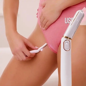 Nouvelles rasoirs lisses pour maillot de bain, épilateur, tondeuses à sourcils étanches, rasoirs pour femmes avec lumière LED, épilation à usage domestique - Product Image 5