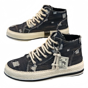 Zapatos de Hombre Transpirables, Zapatos Casuales de Diseñador, Ligeros, Duraderos, Cómodos, que Aumentan la Altura, Zapatos Casuales Clásicos de Lona - Product Image 1
