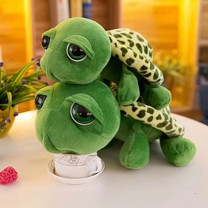 Peluche de Tortuga, Marioneta de Peluche, Muñeco de Peluche de Tortuga Verde, Adorno para Sala de Estar, Adorno para Sofá, Adorno para Dormitorio - Product Image 1