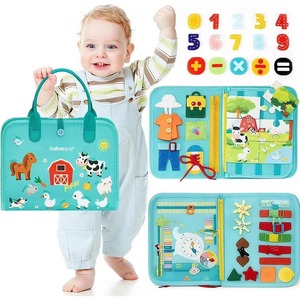 Libros de Tela Interactivos para el Aprendizaje Temprano, Libro de Actividades de Fieltro, Juguetes Montessori para Niños Preescolares - Product Image 2