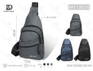 Borsa da petto da uomo in nylon con chiusura a cerniera per tutte le stagioni M1120310 - Product Image 1