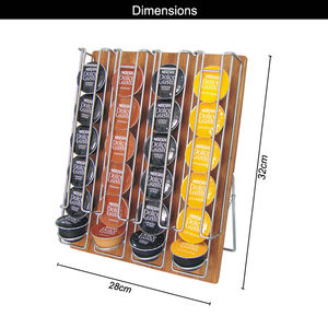 <span class=keywords><strong>Support</strong></span> <span class=keywords><strong>mural</strong></span> en bambou pour cafetière <span class=keywords><strong>Dolce</strong></span> <span class=keywords><strong>Gusto</strong></span>, 24 capsules, en stock - Product Image 2