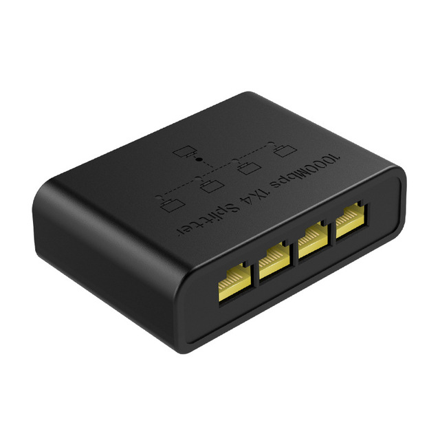 2-Port RJ45 Gigabit Ethernet Splitter, For Router and LAN Switch Internet Connection