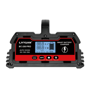 <span class=keywords><strong>Chargeur</strong></span> de <span class=keywords><strong>batterie</strong></span> de voiture intelligent <span class=keywords><strong>professionnel</strong></span> 12V/24V avec écran LCD et protection contre l'inversion de polarité pour camions et SUV - Product Image 2