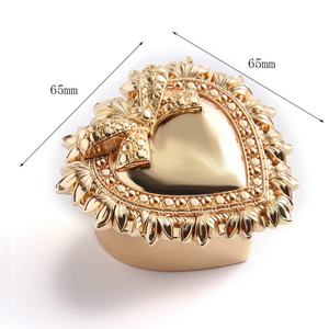 Boîte à bijoux portable rétro en forme de cœur pour femme, idéale pour l'emballage de cadeaux - Product Image 3