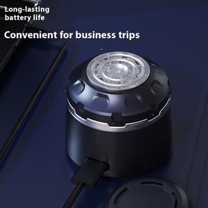 Mini Afeitadora eléctrica, pequeña maquinilla de afeitar doméstica de carga rápida, portátil, para el hogar, cuchillo para Barba, cabezal de corte giratorio, afeitadora - Product Image 3