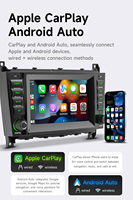 Radio para Auto Android de 7 Pulgadas BQCC, Octa DSP 32EQ, 4G, GPS, WIFI, Carplay, Android Auto, Reproductor para Auto para Mercedes Benz Clase C W203 2004-2007