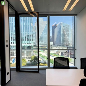 Xem đầy đủ thiết kế phân vùng tường tùy chỉnh phân vùng nhôm bảng phân vùng văn phòng kính âm thanh - Product Image 5