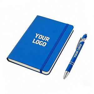 Carnet de notes A5 en cuir PU avec sangle élastique, personnalisable avec logo, idéal pour cadeaux d'affaires promotionnels en gros - Product Image 1
