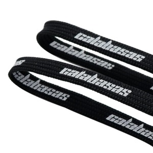 Weiou ren Nhà sản xuất bán buôn thư vải <span class=keywords><strong>polyester</strong></span> in dây giày 0.7cm Giày thể thao giày vải trắng Giày dây - Product Image 4