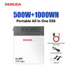 DEMUDA 500W 1000WH Outdoor Portable Power Station <b>Solar</b> Energy Station Fast Charging <b>Solar</b> Generator for Camping - Product Image 1