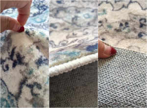 Alfombra de Pelo Corto con Sensación de Cachemira, Alfombra Floral Vintage Chic, Plegable y Lavable para Sala de Estar y - Product Image 6