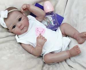 Muñeca <span class=keywords><strong>Reborn</strong></span> de Silicona Auténtica YOURBRAND, Tamaño Recién Nacido, Cuerpo Completo, Muñeca Coleccionable para Exhibición - Product Image 4